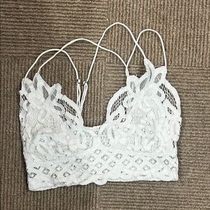White Lace Bralette Free People